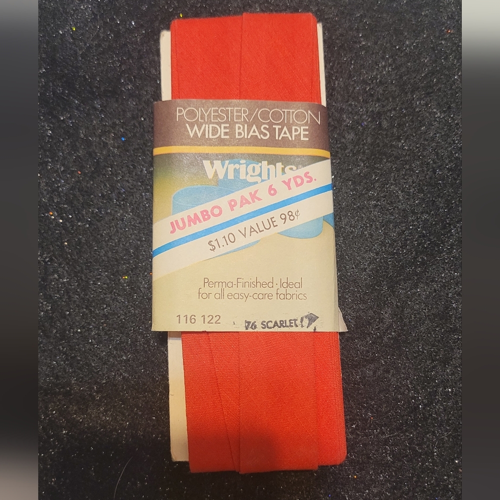 Wrights Vintage Red Wide Bias Tape